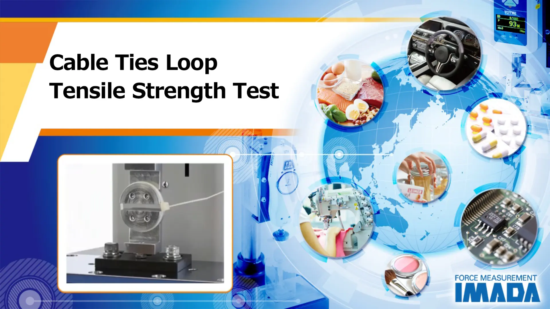 Cable ties loop tensile strength test